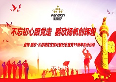 不忘初心跟党走 鹏欣扬帆创辉煌——盘锦鹏欣 • 水游城党支部开展纪念建党99周年系列活动